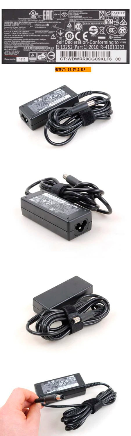 Original 19.5V 2.31A 45W FOR HP Folio 9470M laptop power supply AC adapter charger 744481-003 744893-001 HSTNN-DA40 7.4x5.0mm