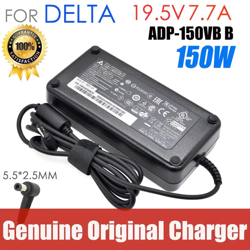Genuine ADP-150VB B 19.5V 7.7A 150W Laptop Adapter Power Supply For MSI GS60 Ghost Pro-606 GS70 Stealth 2PE-430AU GE62 Adapter
