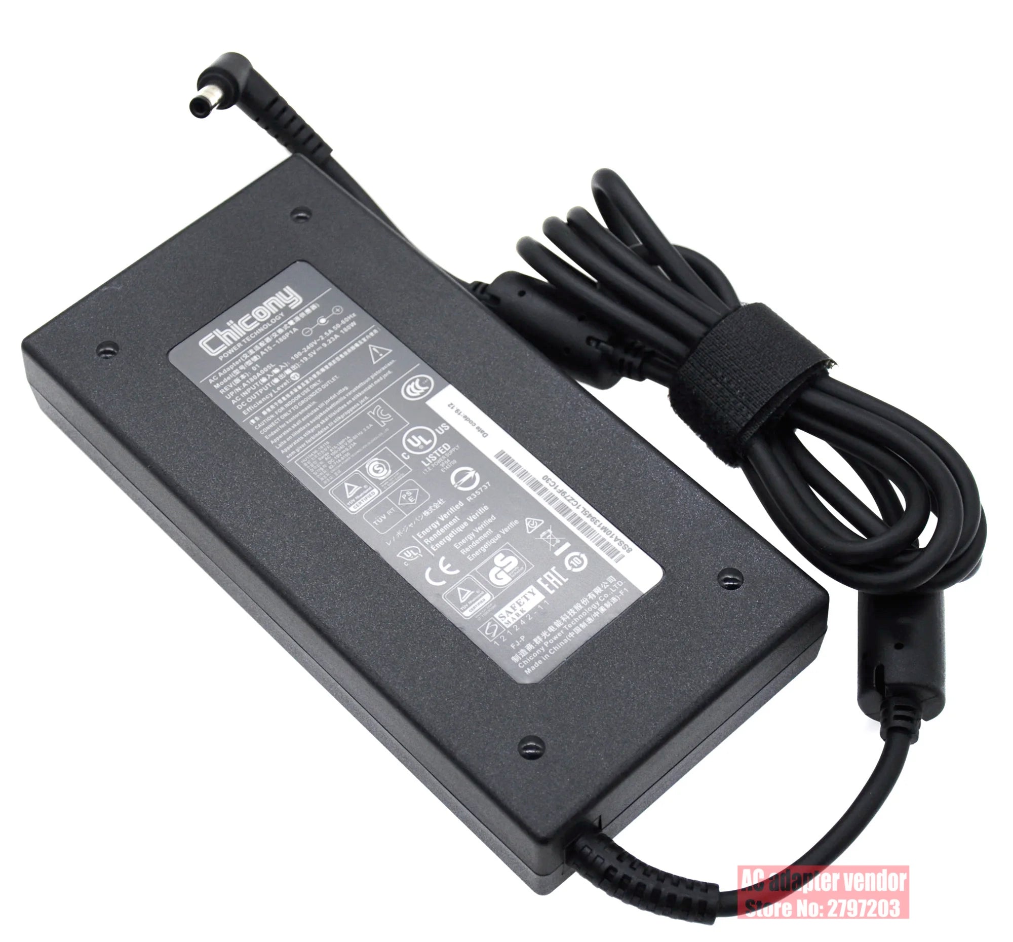 Genuine A17-180P4A 19.5V 9.23A 180W ac Chicony power Adapter A15-180P1A For CLEVO P950HR N850HP6 MSI GS63VR GS43VR WS63VR GE72VR