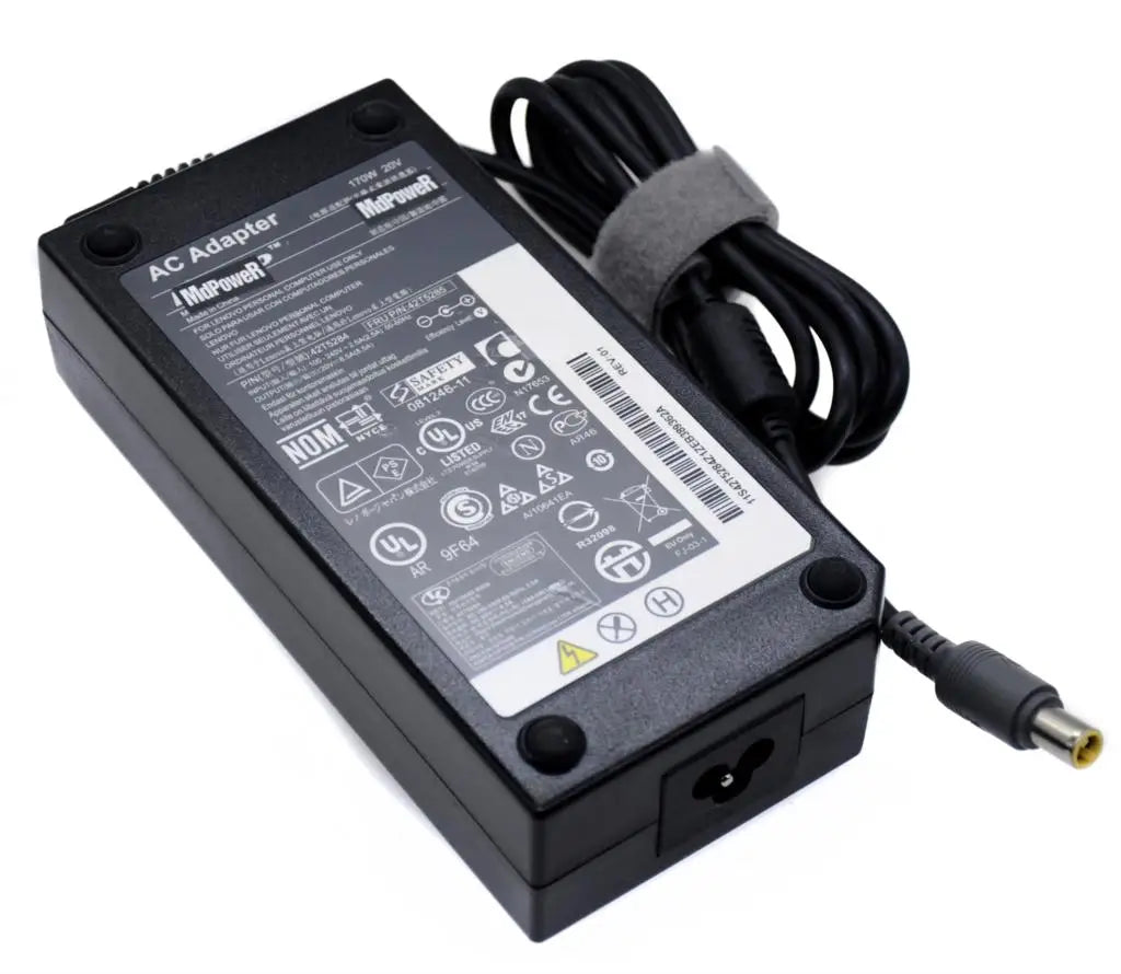 For Lenovo Thinkpad 20V 8.5A W520 W530 170W 42T5284  Notebook laptop supply power AC adapter charger cord