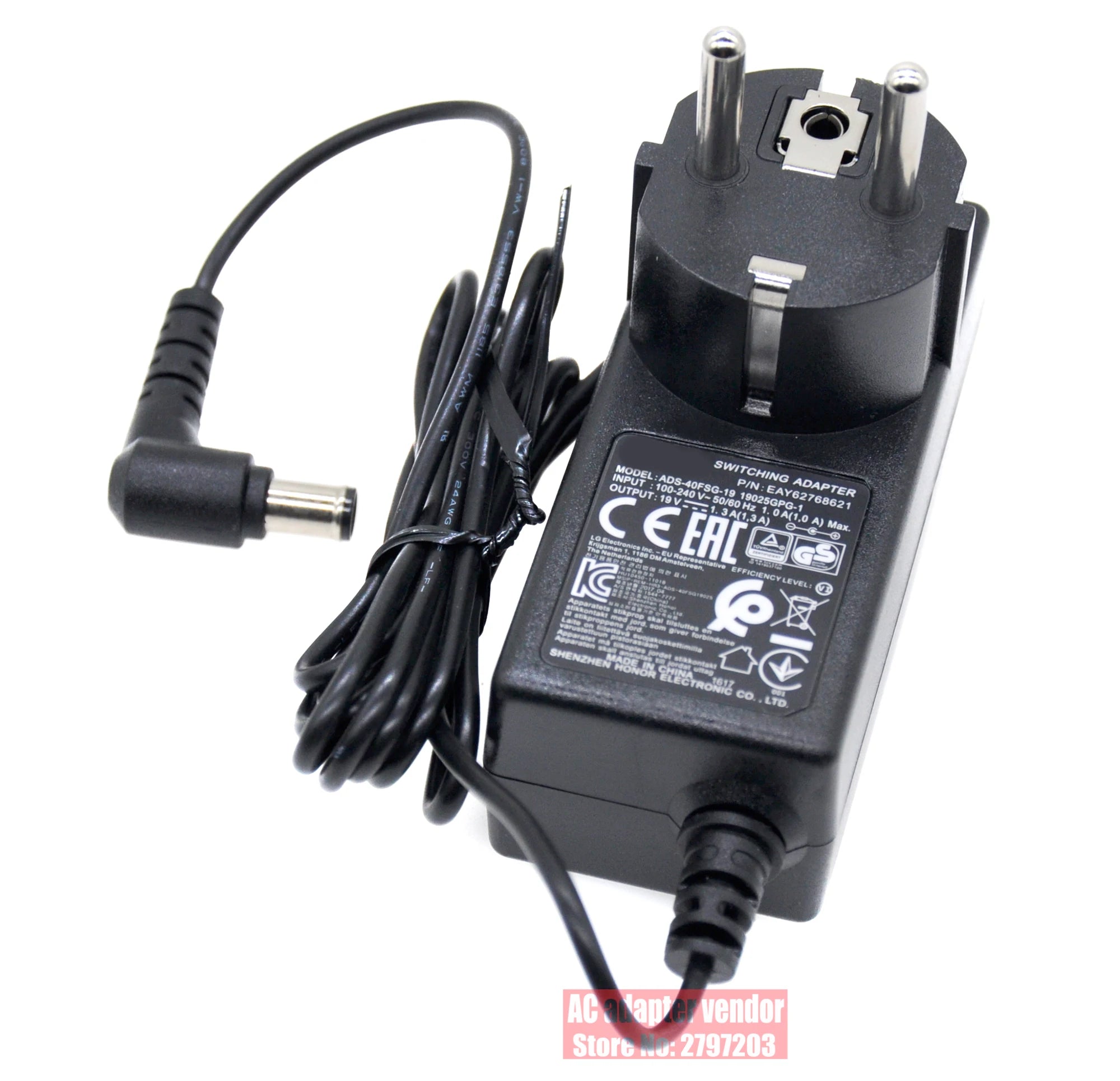 new Original FOR LG 19V 1.3A ADS-40FSG-19 19025GPCU-1 AC adapter Power supply Charger cord