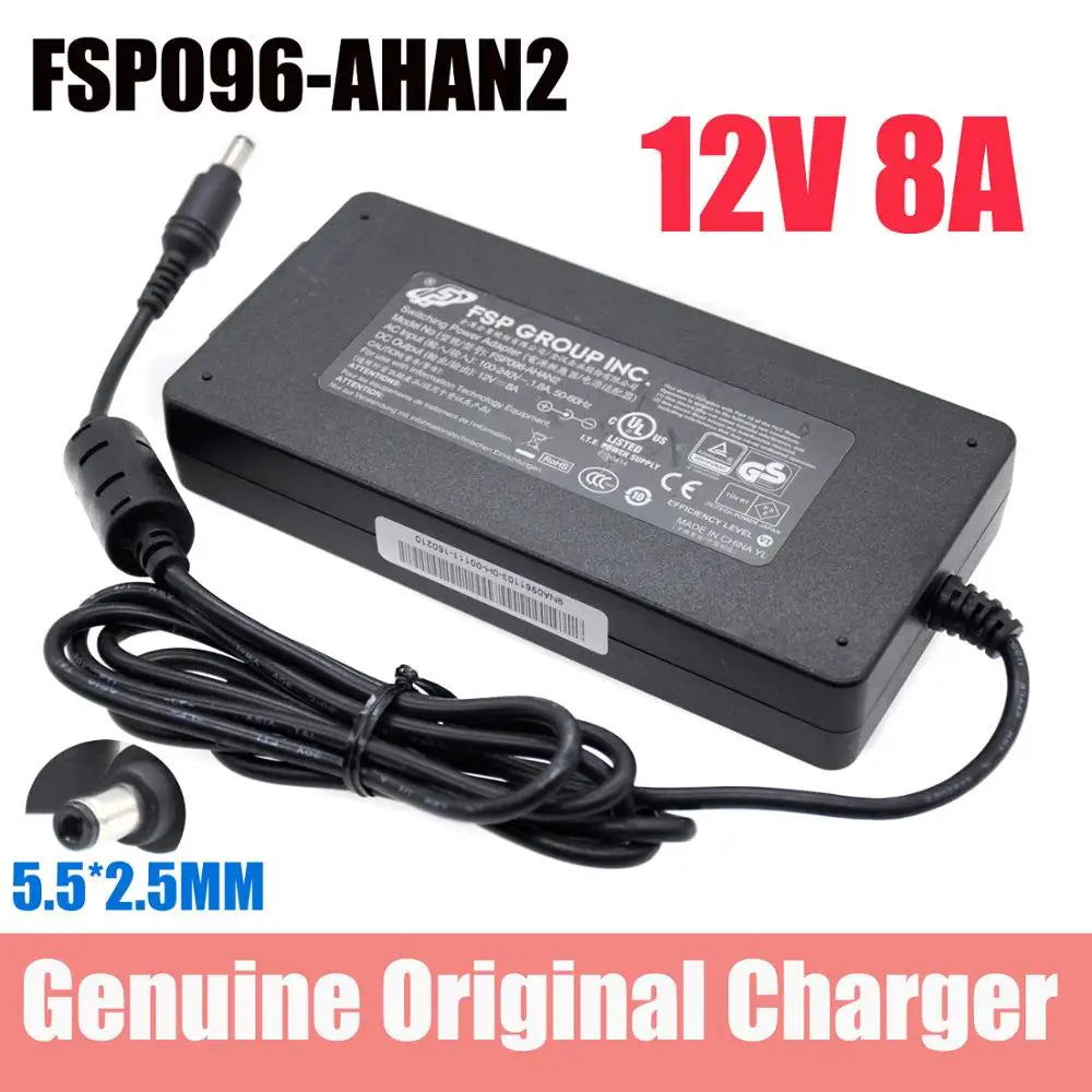 Genuine 12V 8A 96W FSP AC Adapter For Qnap TS-451 NAS Laptop Power Adapter FSP084-DMAA1 FSP096-AHA 96W Qnap Adapter Chargers