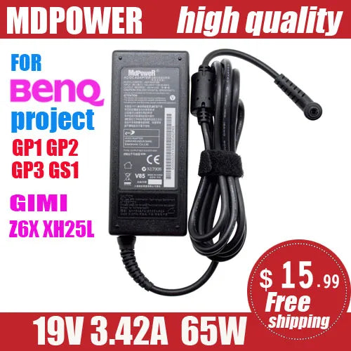 FOR BENQ projector Joybee 19V 3.42A AC Adapter Power supply Charger GP1 GP2 GP3 GS1 XGIMI Z6X XH25L Z3 Z6 Z6X XH05K XE08F XH05L
