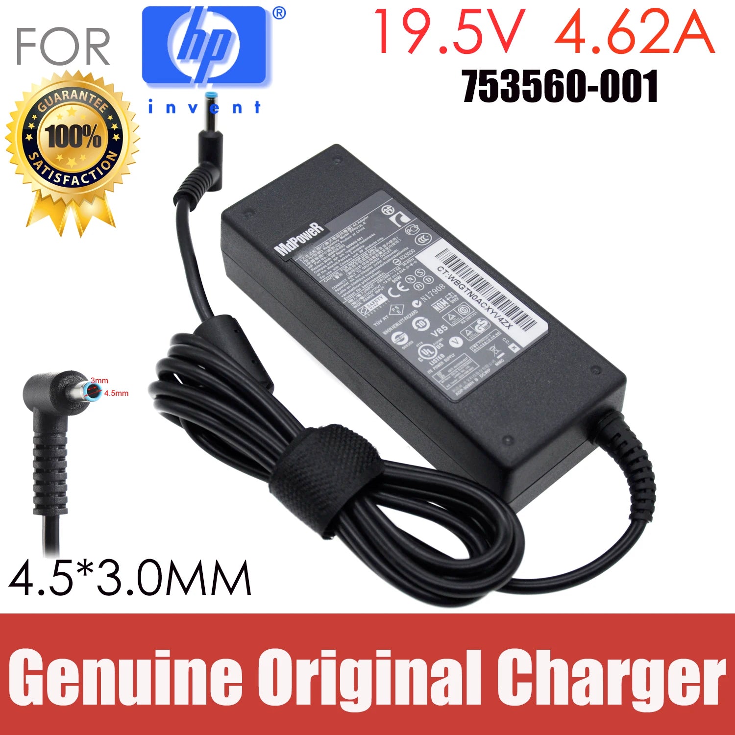 Original 19.5V 4.62A AC adapter laptop charger For HP ENVY 15-AS110TU 15-AS109TU 242 G1 242 G2 15-j105tx K301TU 15-K107TX K222TX