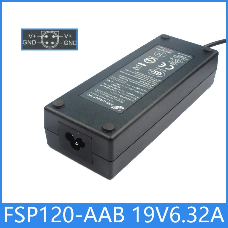 Genuine FSP FSP120-AAB FSP120-AAV 19V 6.32A 120W AC Adapter Charger Power Supply for ASTERISK MPC-424 THECUS N4200ECO pro 4PIN