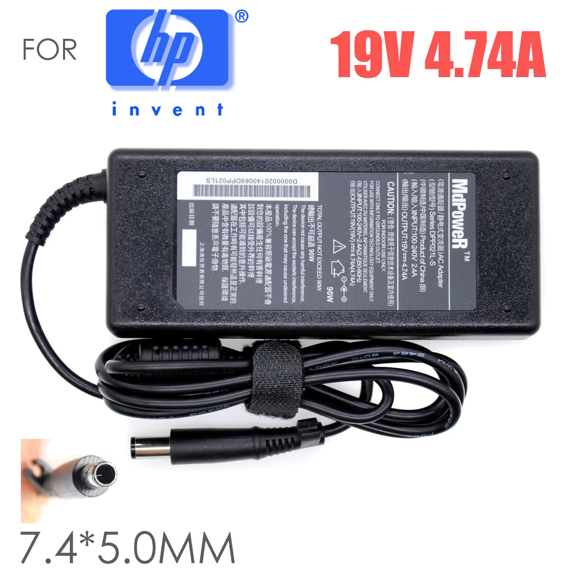 FOR HP EliteBook 8540p 8510W Probook 4510s 4515s 4520s 4411S dv6 430 431 450 455 G2 laptop power supply AC adapter charger
