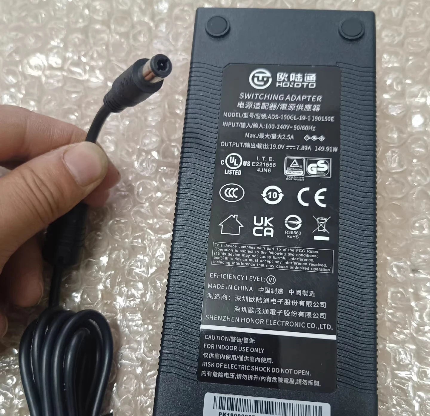 New Genuine HONOTO HONOR ADS-150GL-19-1 AC Adapter 19V 7.89A 6.3*3.0mm 150W Charger FOR Centerm v660 Power Supply