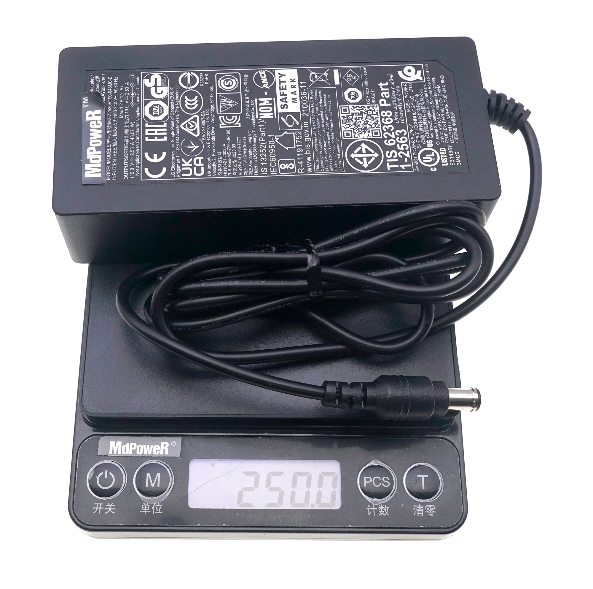 Original new FOR LG LCD monitor LED TV 19V 2.53A LCAP35 LCAP45 DA-48F19 ADS-48FSK-19 MS-V2530R190 AC adapter Power supply