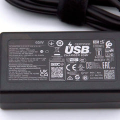 Genuine 65W AC Adapter Charger 20V 3.25A USB-C Type C TPN-HA01 TPN-DA20 TPN-CA21 for HP EliteBook x360 1040 G8 G7 G4 Notebook PC