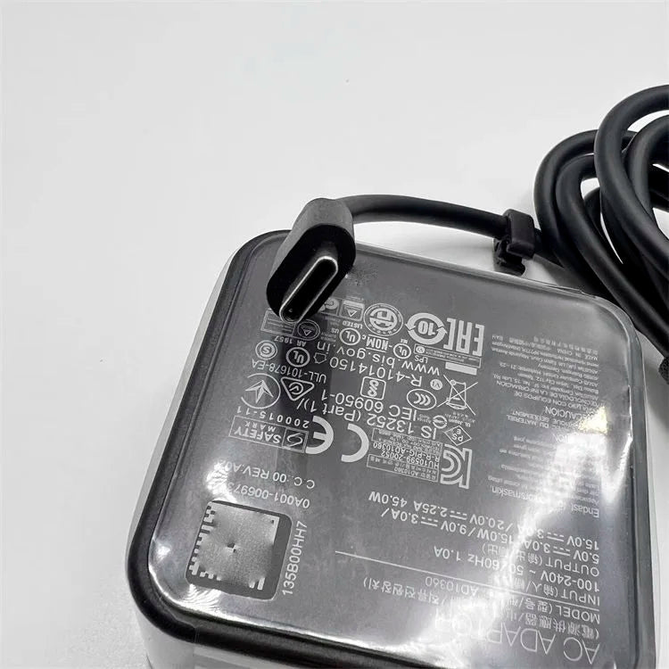 Genuine ADP-45XE ADP-45EW B 45W USB-C Type C Laptop Charger AC Adapter for Asus Q325 Q325U Q325UA ZENBOOK 3 Power Supply Genuine