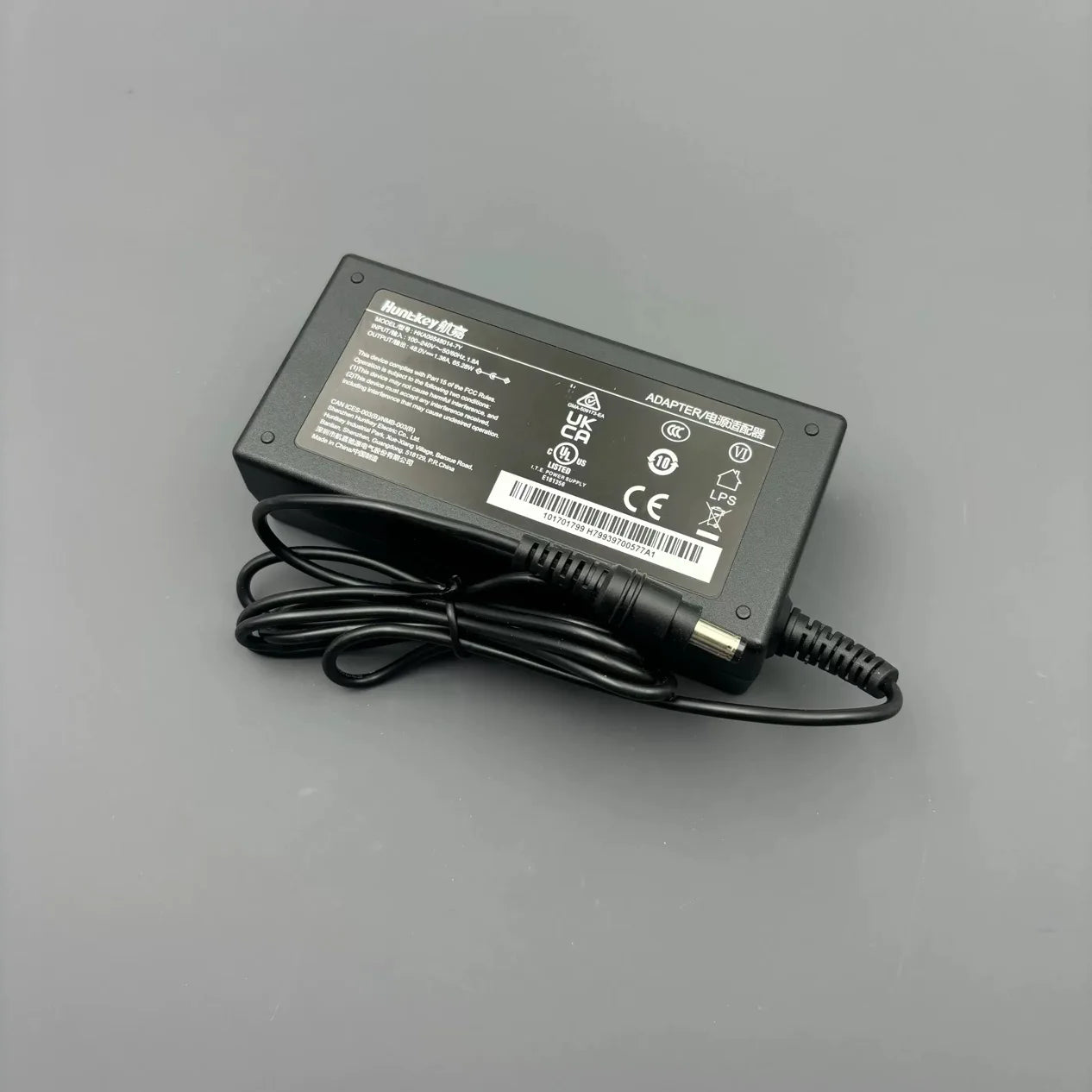 Genuine Huntkey HKA06548014-7Y Output 48V 1.36A 65W AC Adapter Charger For Hikvision POE Switch Power Supply 5.5*1.7mm