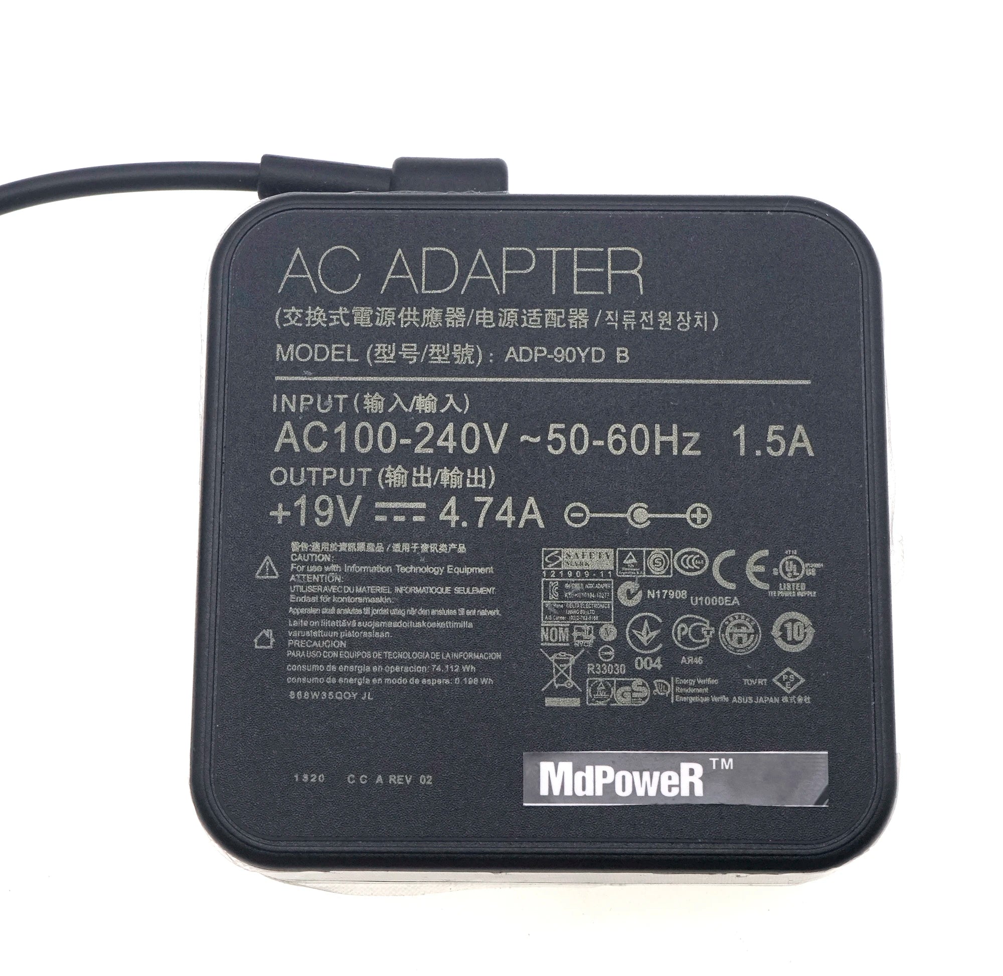 19V 4.74A 4.0*1.35mm FOR ASUS Laptop AC adapter S4100U S4000UA U303L FL5900 A456U UX32VD UX301 U303L FL5900 UX32V UX21A charger