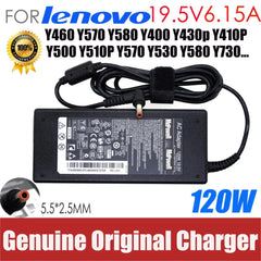 Original 19.5V 6.15A 120W 5.5*2.5mm Laptop AC Adapter For Lenovo Y460 Y570 Y580 Y400 Y430p Y410P Y500 Y510P Y570 Y530 Y580 Y730