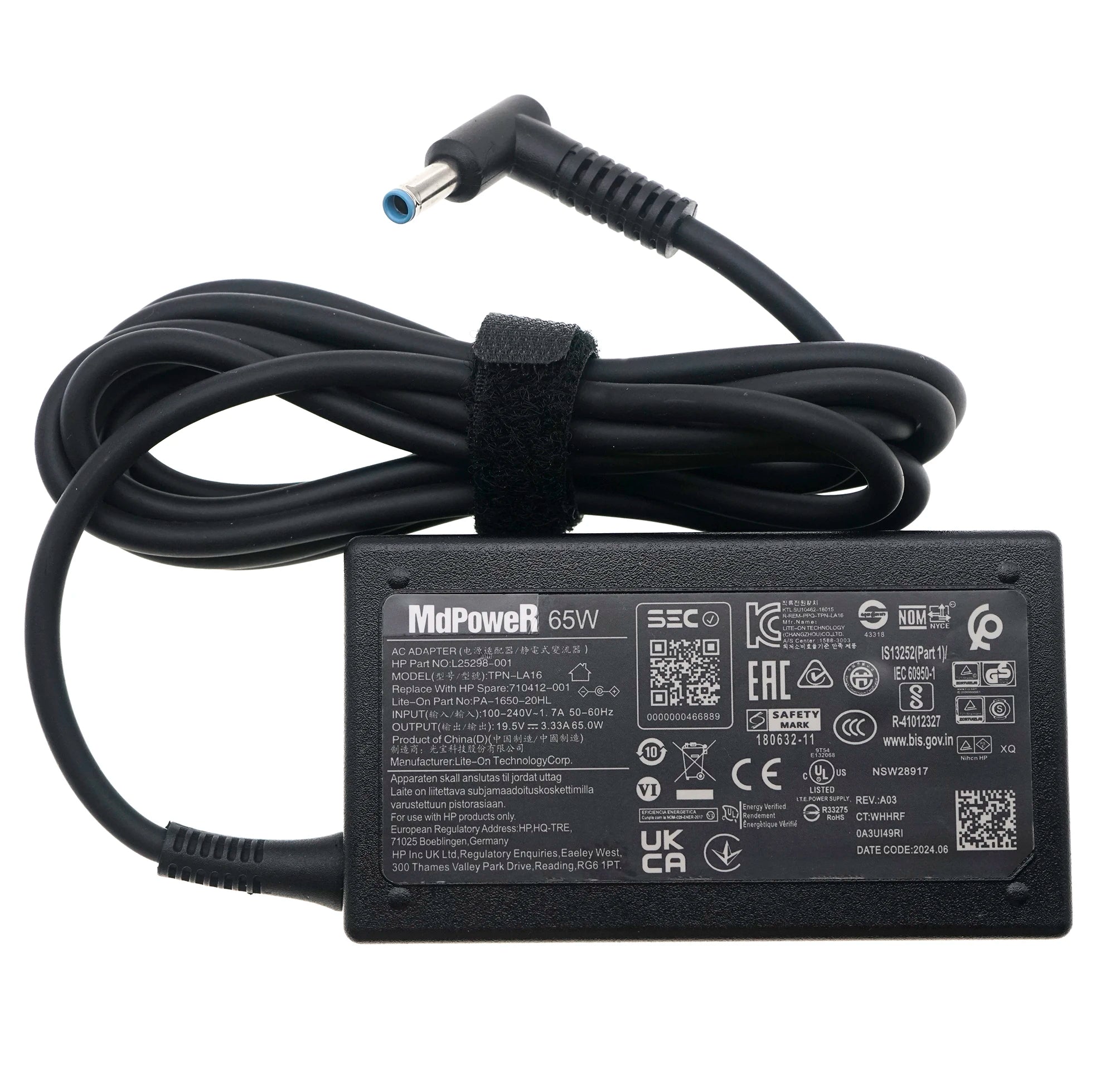 Genuine TPN-LA16 TPN-CA16 19.5V 3.33A 65W TPN-CA17 AC Adapter For HP L25298-001 A065R157P Laptop Power Supply Charger 710412-001