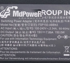 Original FSP FSP150-ABBN3 19V 7.89A 5.5mm 150W AC Adapter Charger FSP150-ABAN1 For CYBERPOWER NFSV1511 TRACER II-MK Power Supply