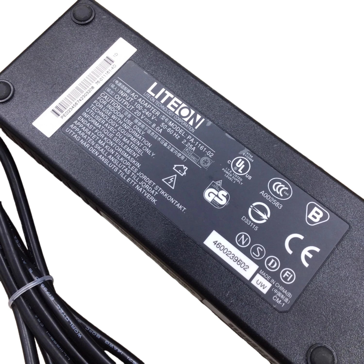 Genuine Liteon 4-PIN 160W AC DC Adapter PA-1161-02 Power Supply 20V 8A OEM Power Supply