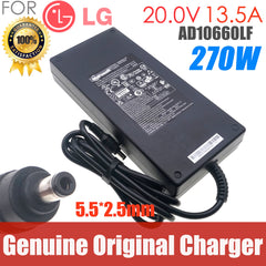 Original 20V 13.5A 270W 5.5mm*2.5mm AC Adapter AD10660LF Charger for LG 45GS95QE 45GS96Q Ultragear OLED LCD Monitor Power Supply