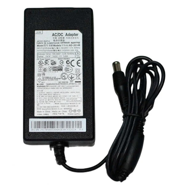 Genuine 14V 1.43A AD-2014B 20W AC Adapter Charger For Samsung  S19B300N S19B150B Monitor Power Supply ADS-24SK-12-2 14020GN Used
