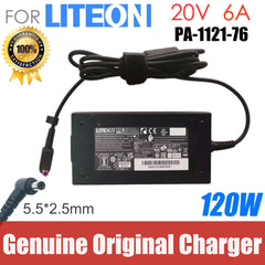 Original LITEON  PA-1121-76 AC Adapter Laptop Charger 20V 6A 120W 5.5x2.5mm Power Supply