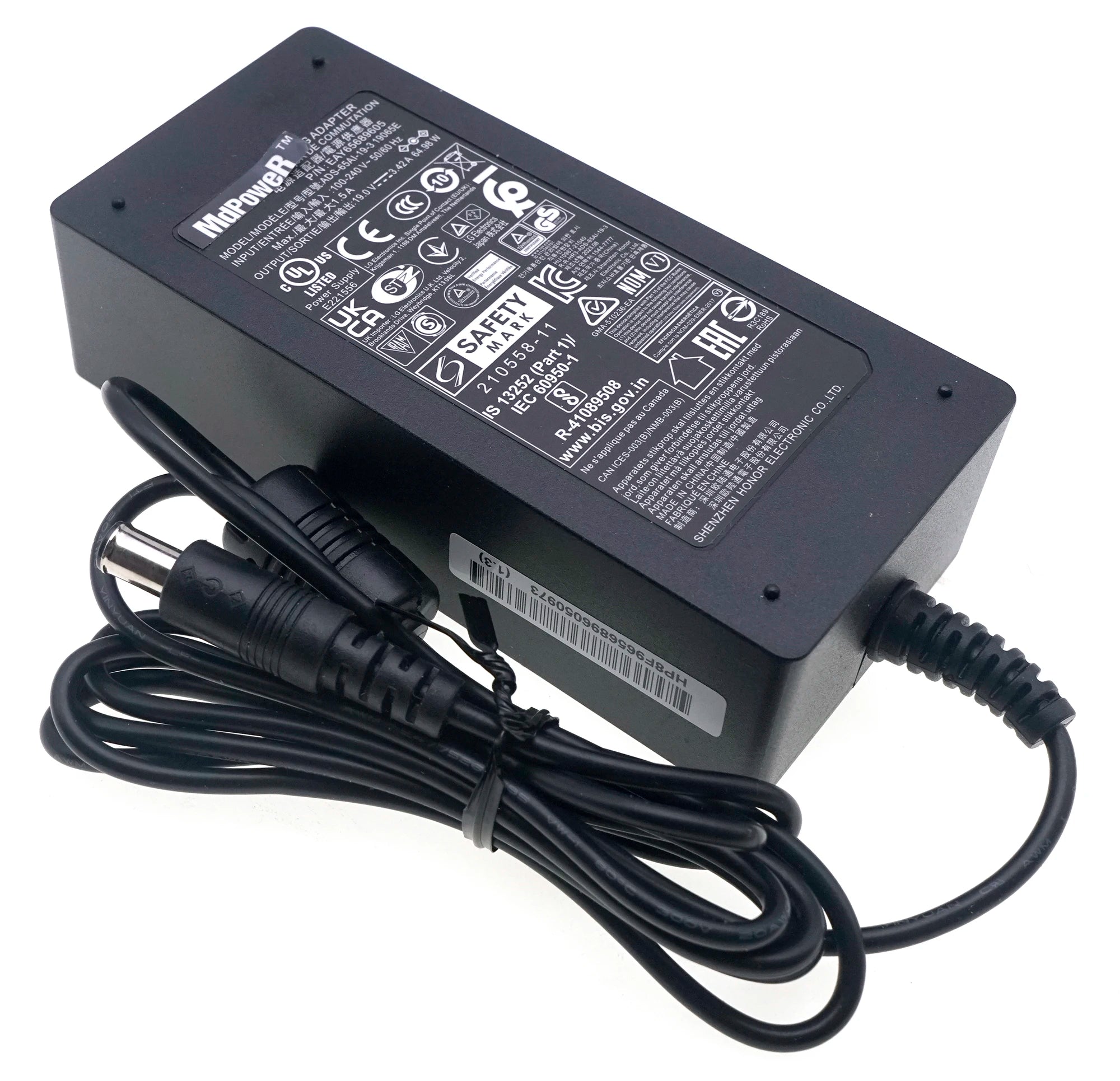 Original AC Switching Adapter ADS-65AI-19-3 65W Charger for LG LED TV Monitor Power Supply LCAP40 DA-65G19 PA-1650-68