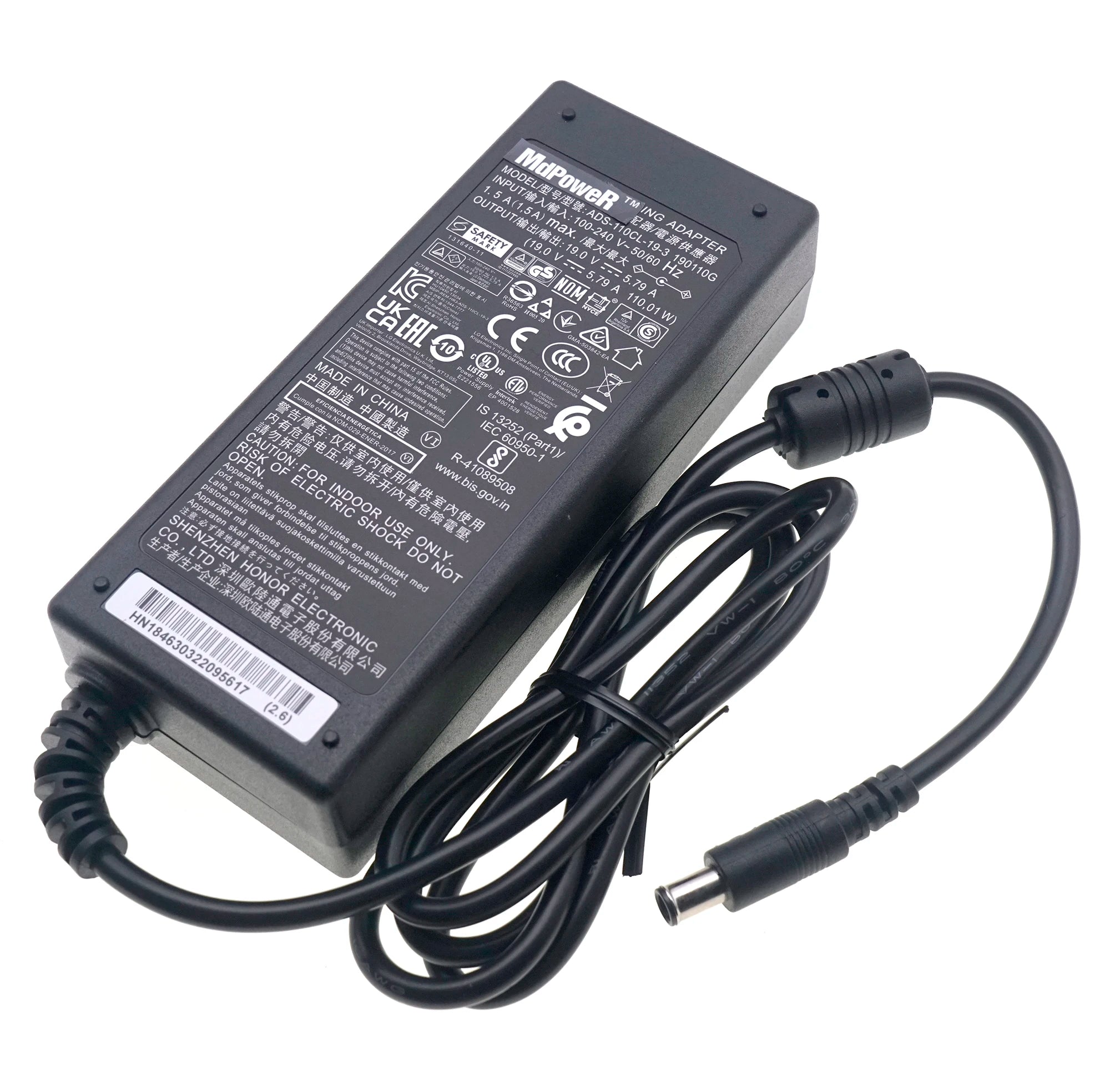 Genuine ADS-110CL-19-3 190110G 19V 5.79A Switching Adapter Power Supply 110W For LG MONITOR 34UC98 34UM88p 34UM95-C 120QL-19A-3
