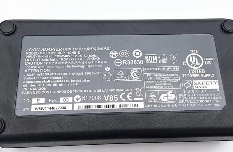 Genuine ADP-150NB D Laptop AC Adapter 150W 19.5V 7.7A Charger For Asus ROG G73J G53S G73S G53S G53SX Power Supply ADP-150VB B