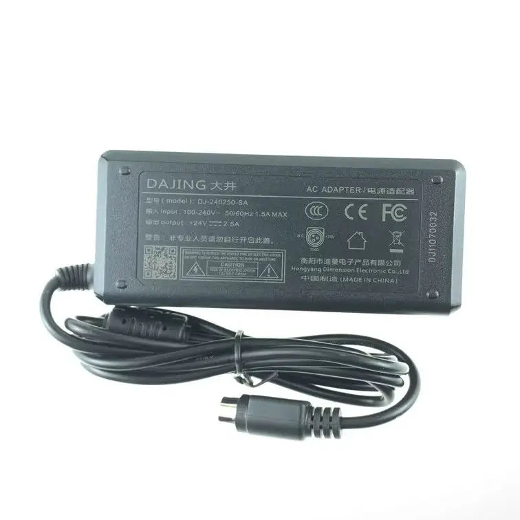 Genuine Dajing DJ-240250-SA AC Adapter 24V 2.5A  60W Printer Power Supply Charger for ADP-60D24  DJ-U48S-24 ADP-60E4 DJ-U60S-24