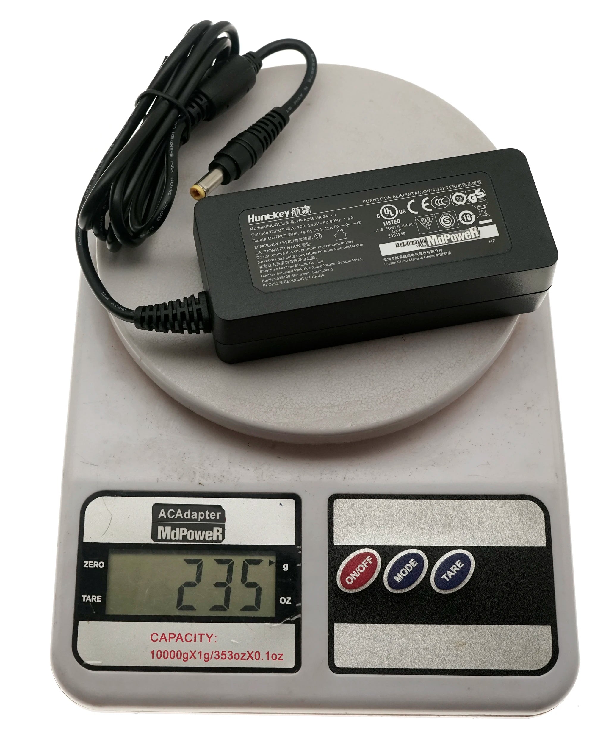 Genuine Huntkey HKA06519034-6C 19V 3.42A 65W HKA06519034-6J AC Adapter For Intel NUC GIMI LIGHTANK Laptop Power Supply Charger