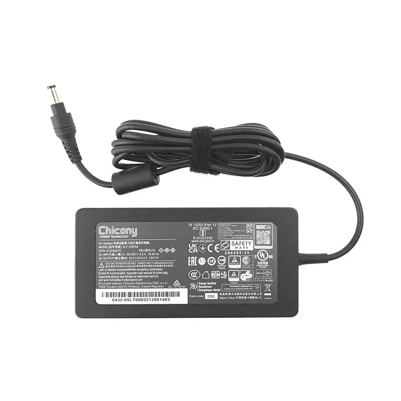 Original Chicony A17-120P2A 120W Power Adapter 20V 6A 5.5x2.5mm For Inter NUC10 NUC13VYKi7 NUC13AN[x]i5 NUC13L3[x]i7 Mini Laptop