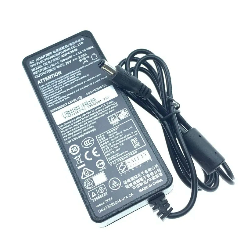 ADPC2045 Original TPV 20V 2.25A AC Adapter Charger for MSI Optix G24C4/G27C4 G272 (3CB5)  G241 24" Gaming Monitor Power Supply