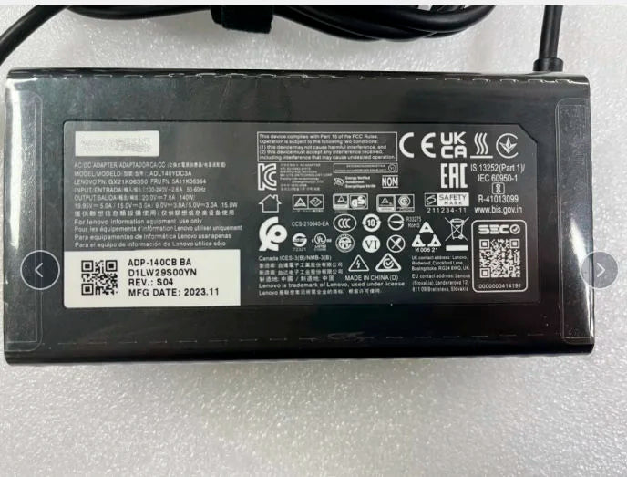 Type-C 140W 100W 20V 7A Original AC Adapter Charger For Lenovo Yoga Pro 7 14AHP9 USB-C PD Power Supply ADL140YDC3A ADL140YLC3A