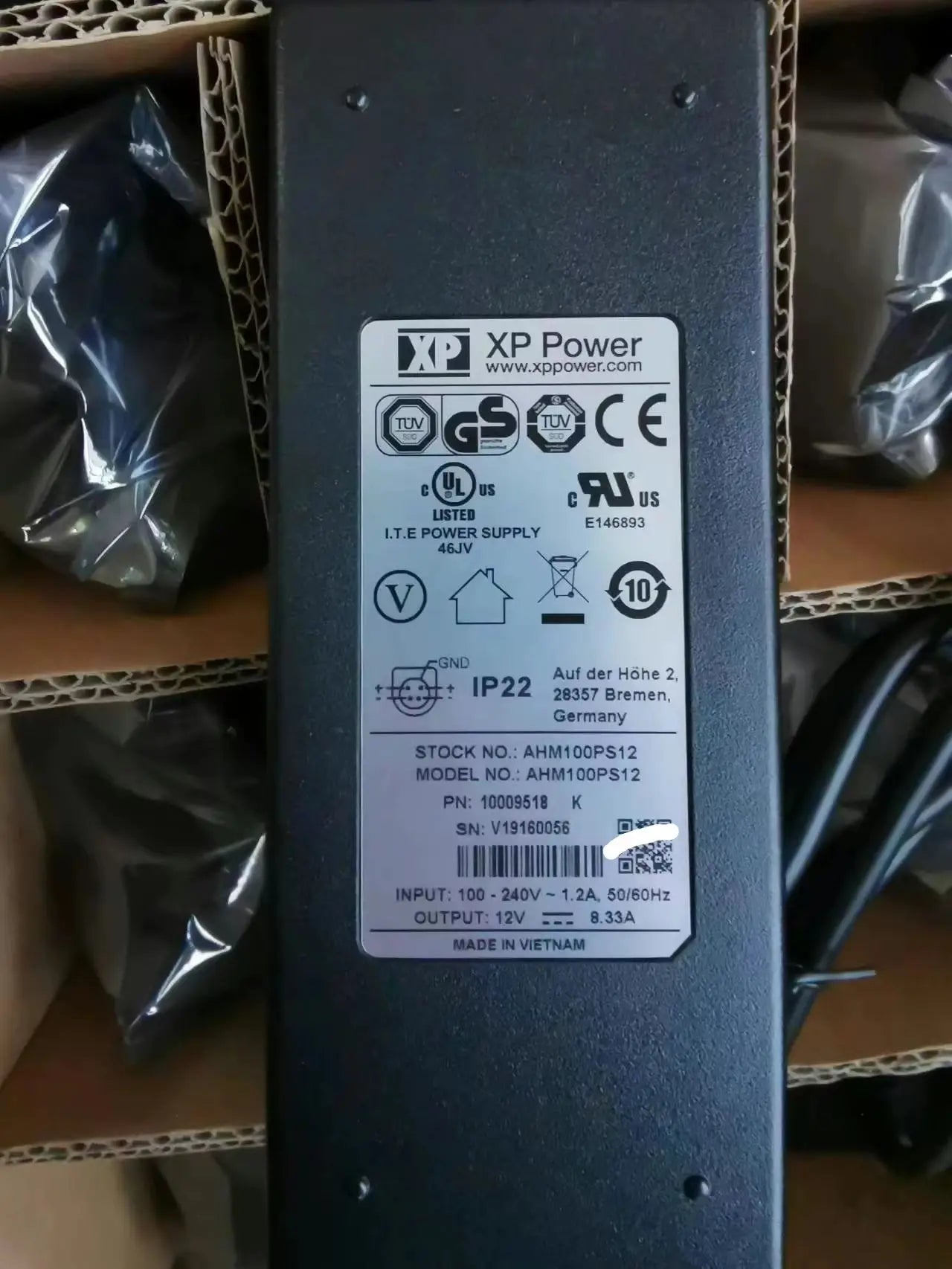 Original 12V 8.33A 4PIN XP Power AC DC Adapter Charger AHM100PS12-A 10009518-A For Synology DS916 DS415 NSA 100W Power Supply