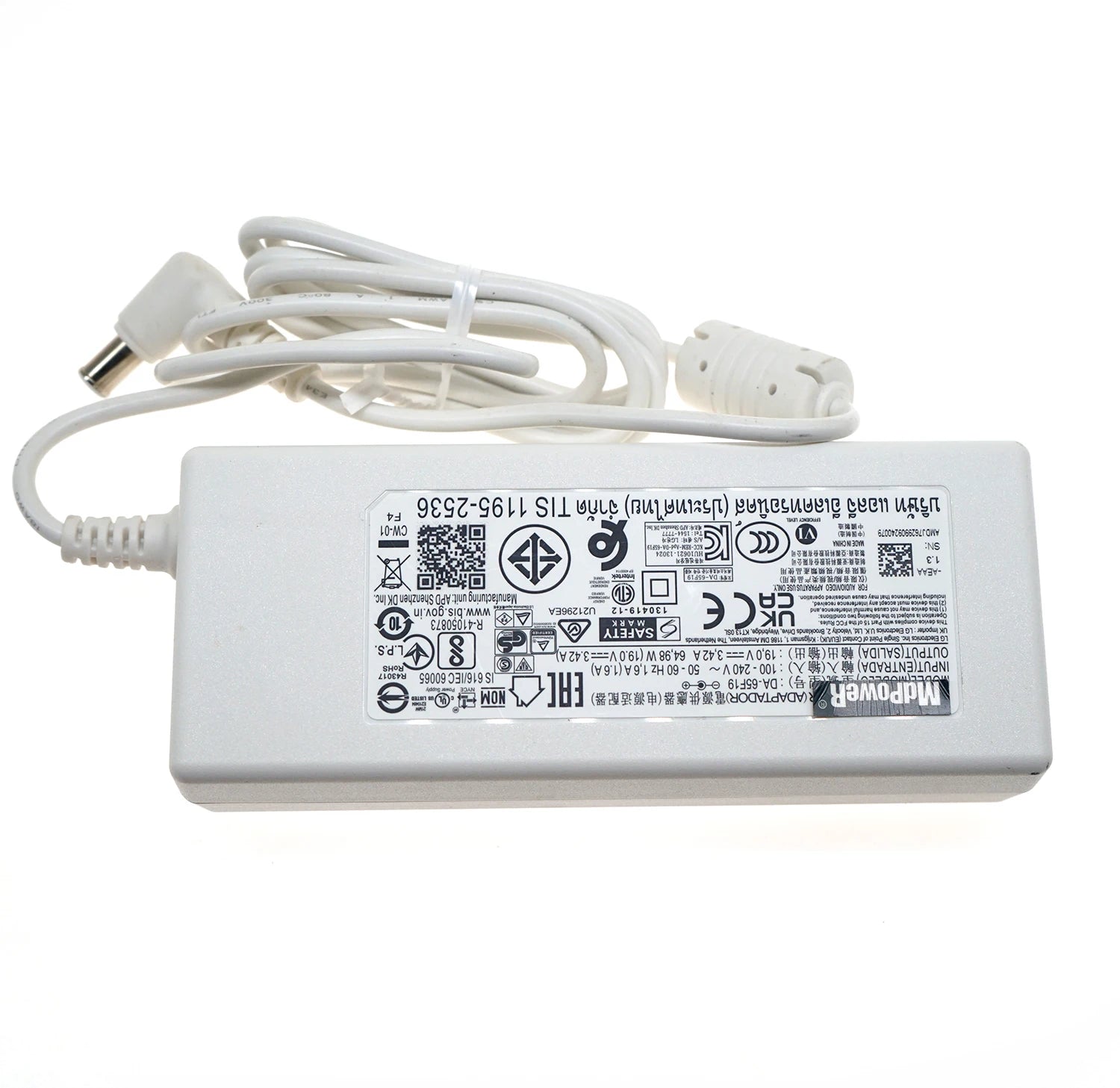 Original For LG 49LJ510M 49LJ5100UC TV LCAP40 EAY63031604 65W AC Adapter DA-65F19 DA-65G19 DA 65G19 19V 3.42A 65W Power Supply