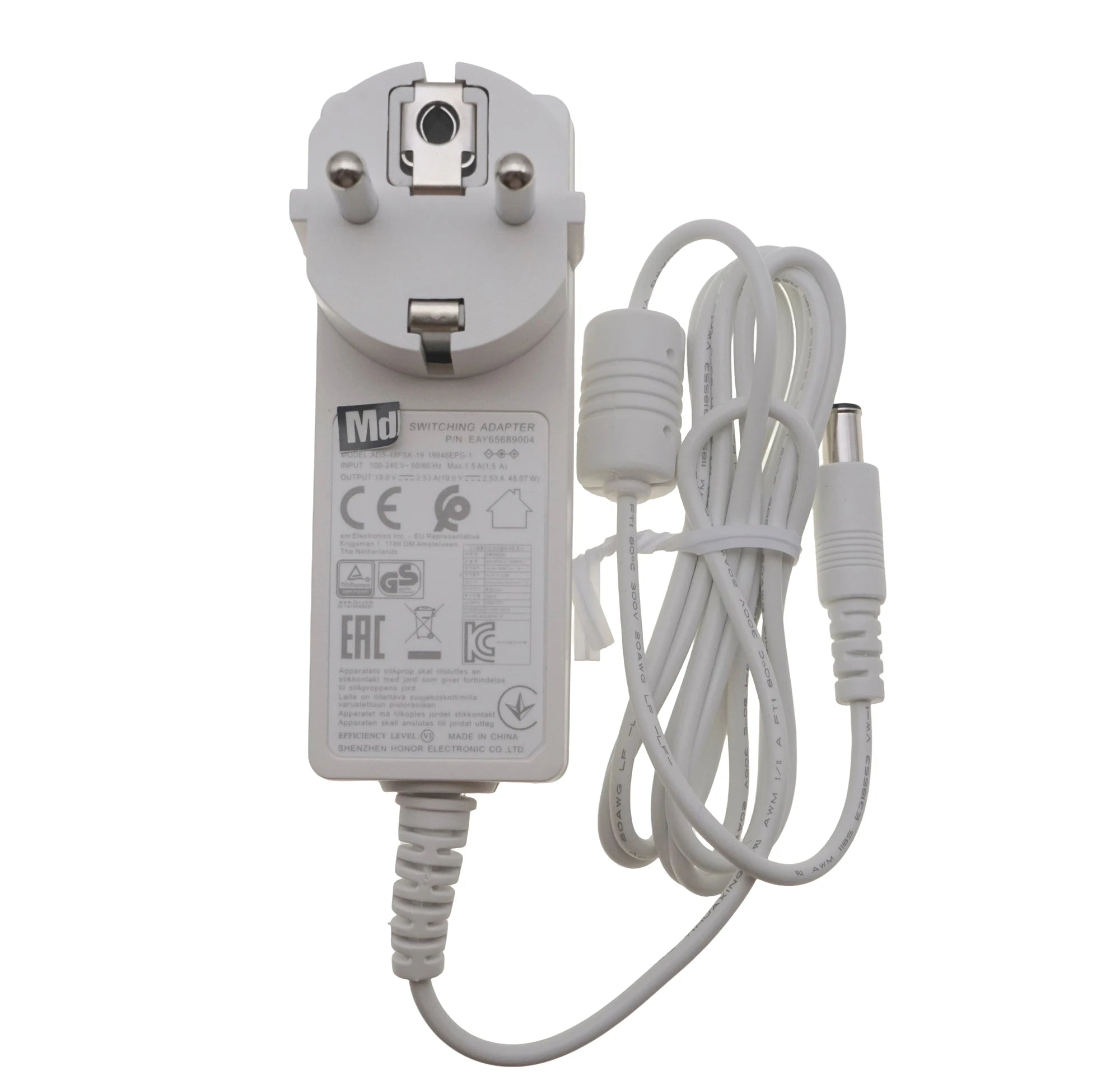 Original AC Adapter 19V 2.53A for LG EAY65897805 Charger 27GP850/27GP850P/27GP83B/27GP83BP TV Monitor Power Supply charger