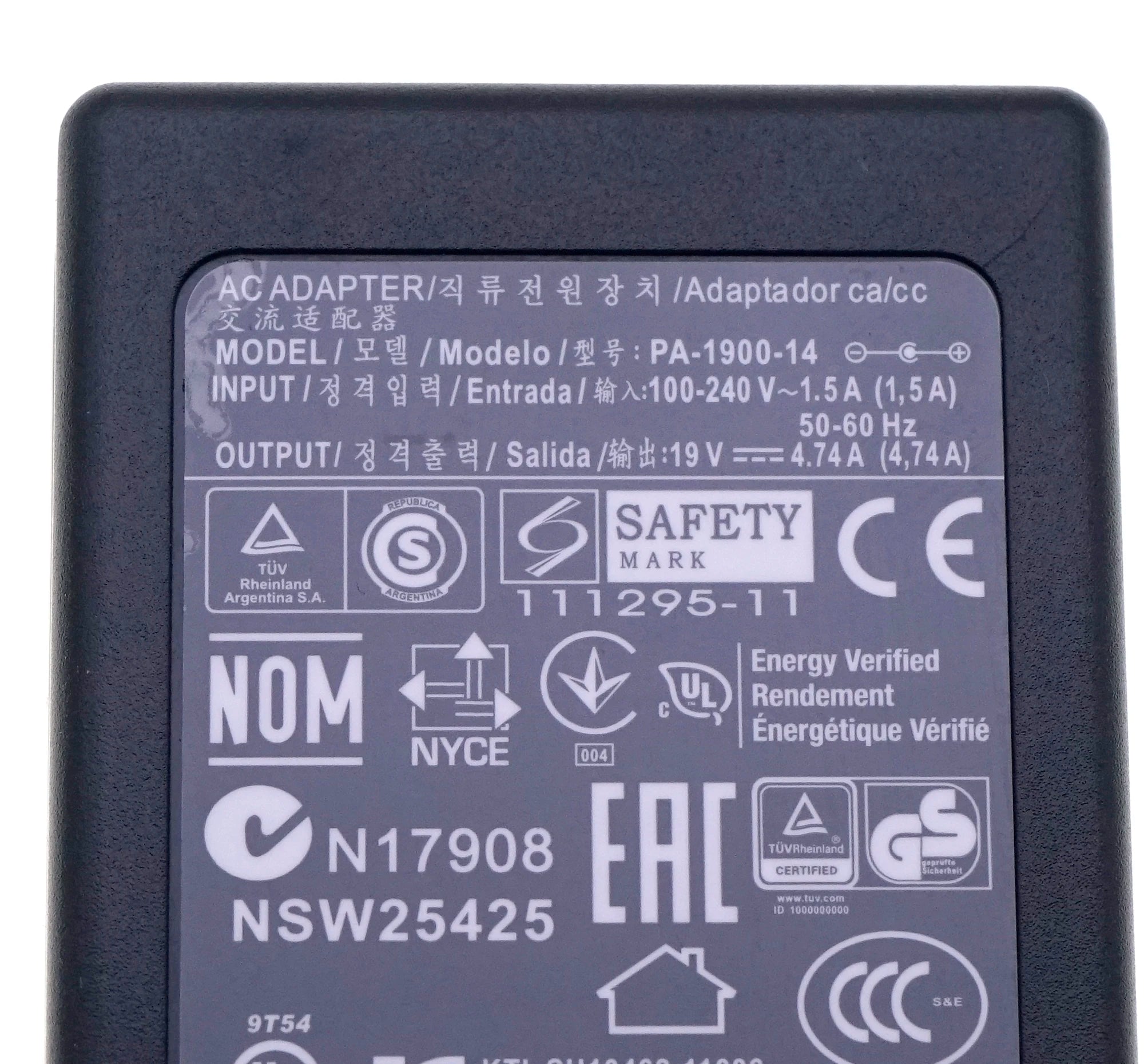 new Original FOR LG 19V 4.74A 90W PA-1900-14 laptop A51 AC adapter Power supply Charger cord