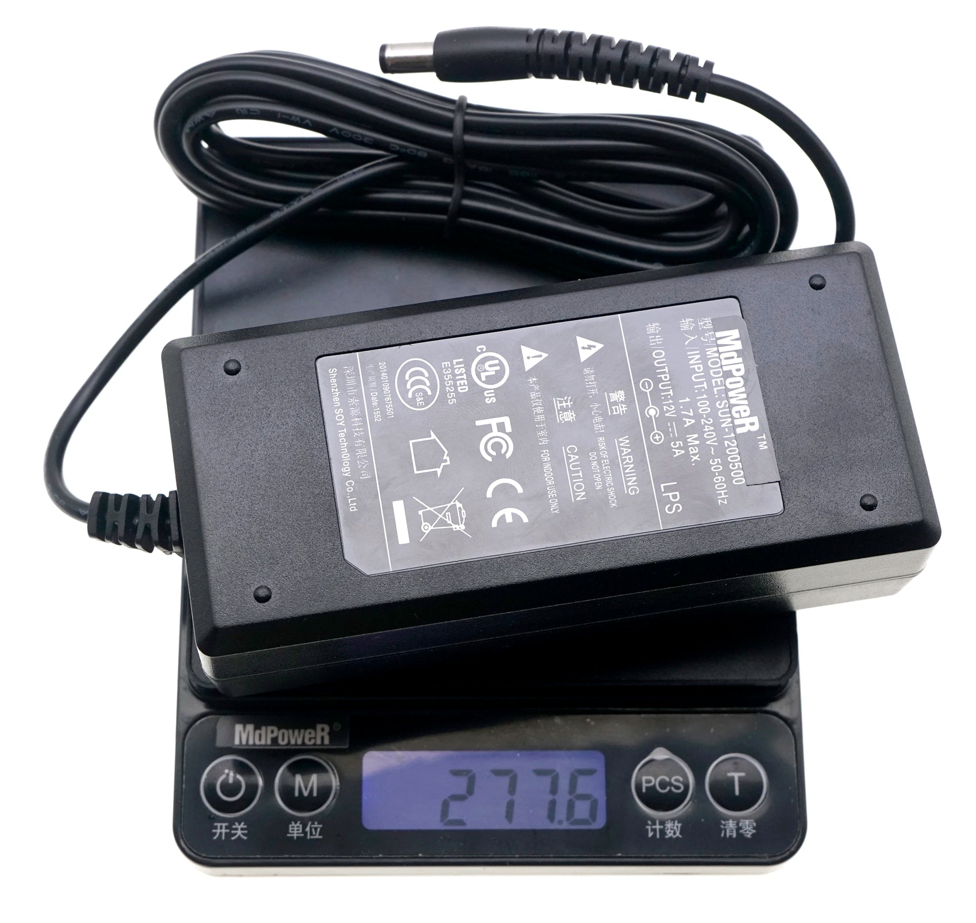Genuine SOY AC Switching Adapter For Hikvision Dahua DVR AOC PHILIPS 326E7Q LCD Monitor Power Supply 12V 5A 4A 60W SUN-1200500