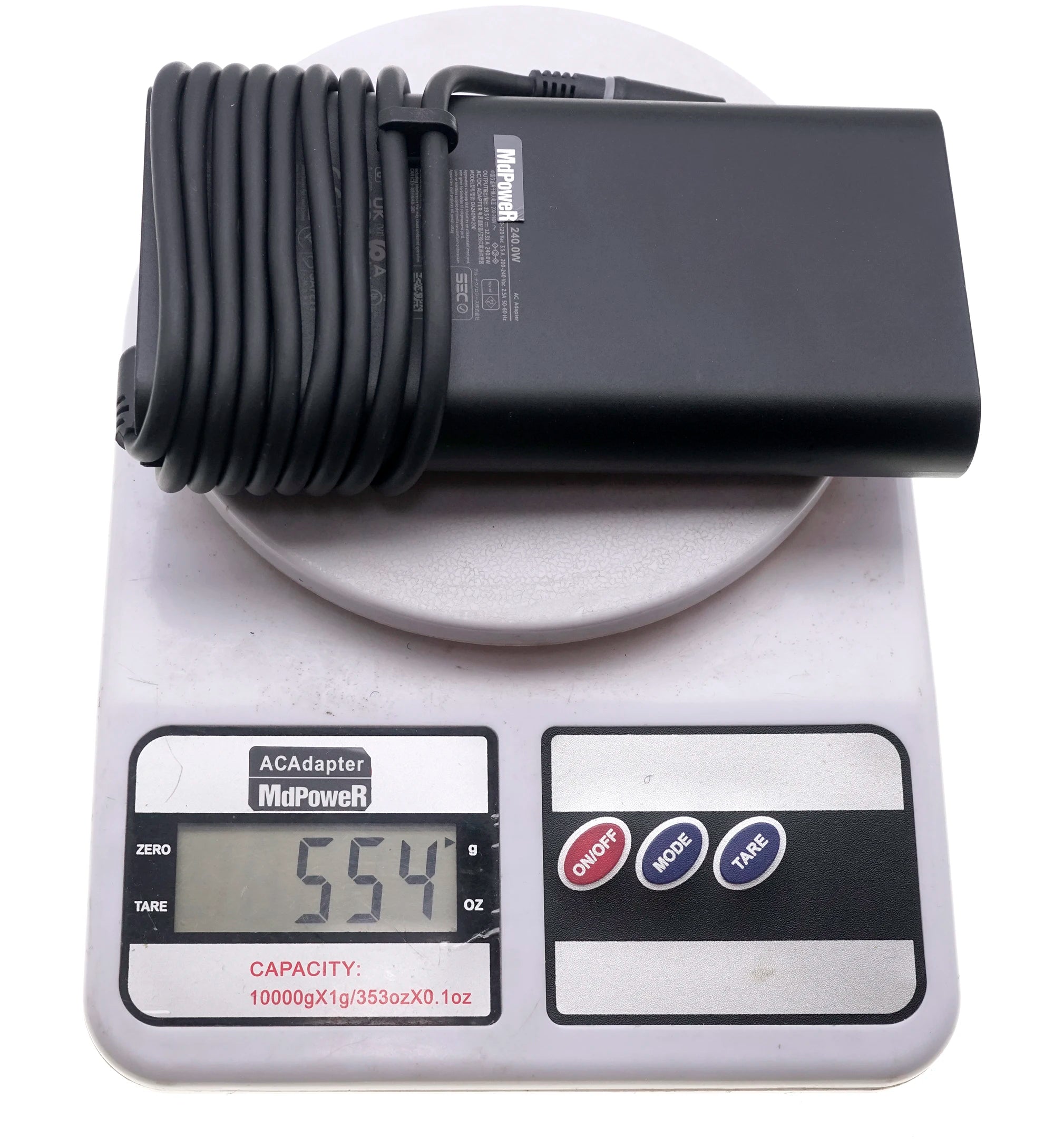 19.5V 12.31A 240W GaN Laptop AC Adapter Charger Gallium Nitride For Dell Alienware M15 R2 R3 R4 R5 R6 M17 DA240PM200 HA240PM190
