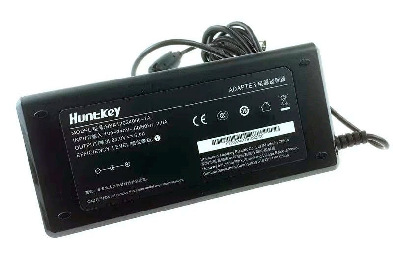 Genuine AC ADAPTER HUNTKEY 24V 5A 120W HKA12024005-7A HKA12024005-7B HK07524050-7F LASER EpiqVision EF12 POWER CHARGER SUPPLY