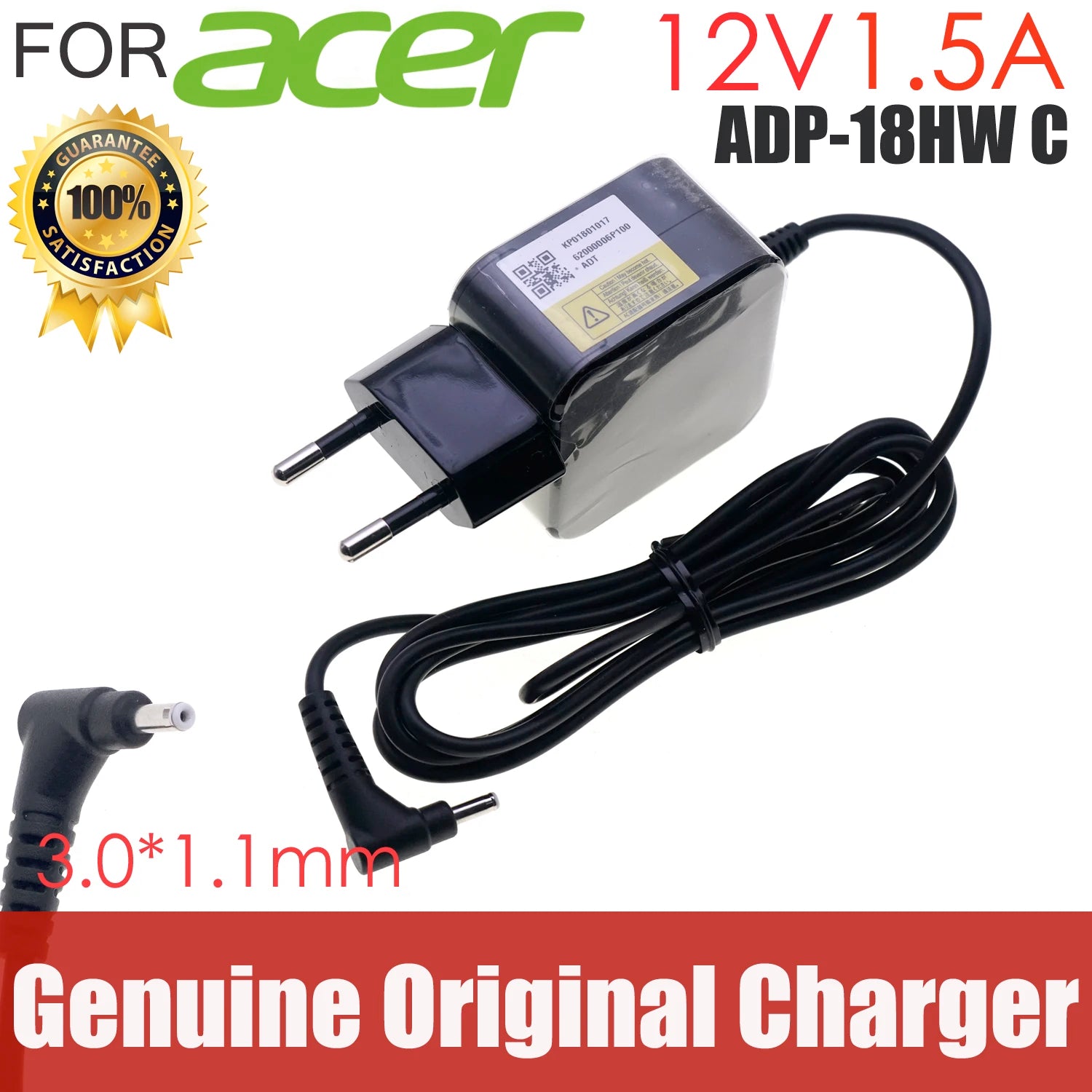 Original 12V 1.5A ADP-18HW C FOR Acer Iconia A500 G100 A501 A201 A101 A100 A200 Aspire Switch 10 SW5-015 AC adapter ADP-18TB C