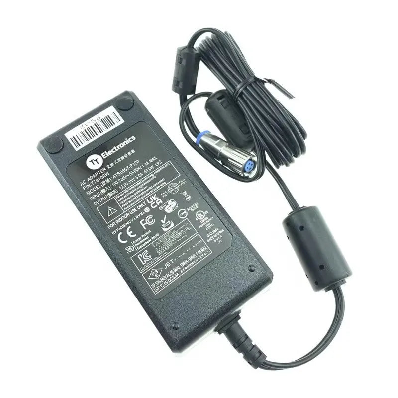 For TT Electronics ATS065T-P120 AC Adapter 12V 5A Charger 60W Power Supply Special 4 Hole Plug