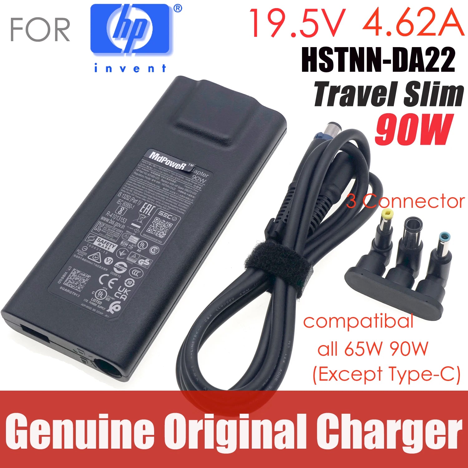 HSTNN-DA22 19.5V 4.62A 5VUSB 90W Slim AC adapter For HP Ultrabook pavilion ENVY HSTNN-CA13 PPP012C-S TPN-DA18 HSTNN-LA13 H6Y90AA