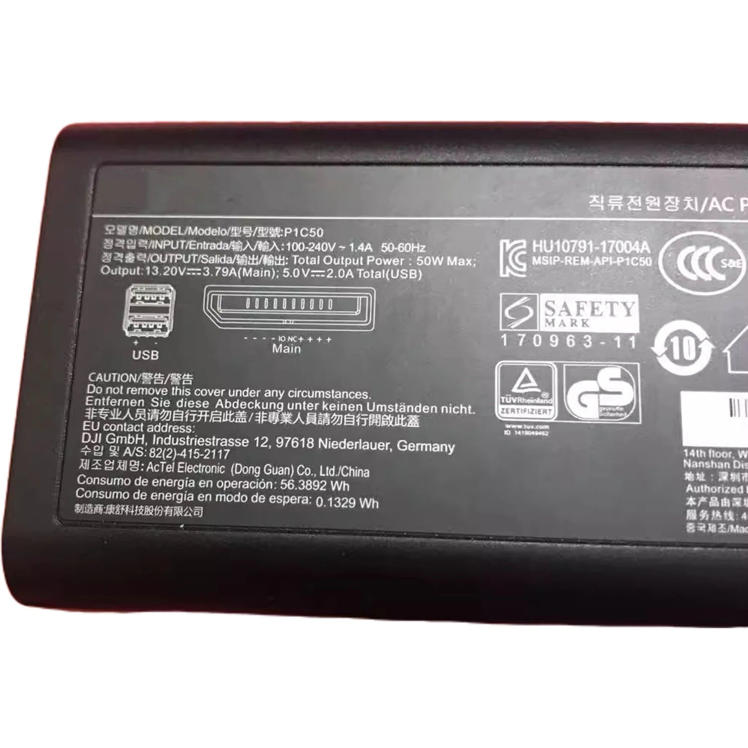 Original For DJI Mavic Air 1 Drone 50W Battery Charger BC-TRA P1C50  AC Power Adapter