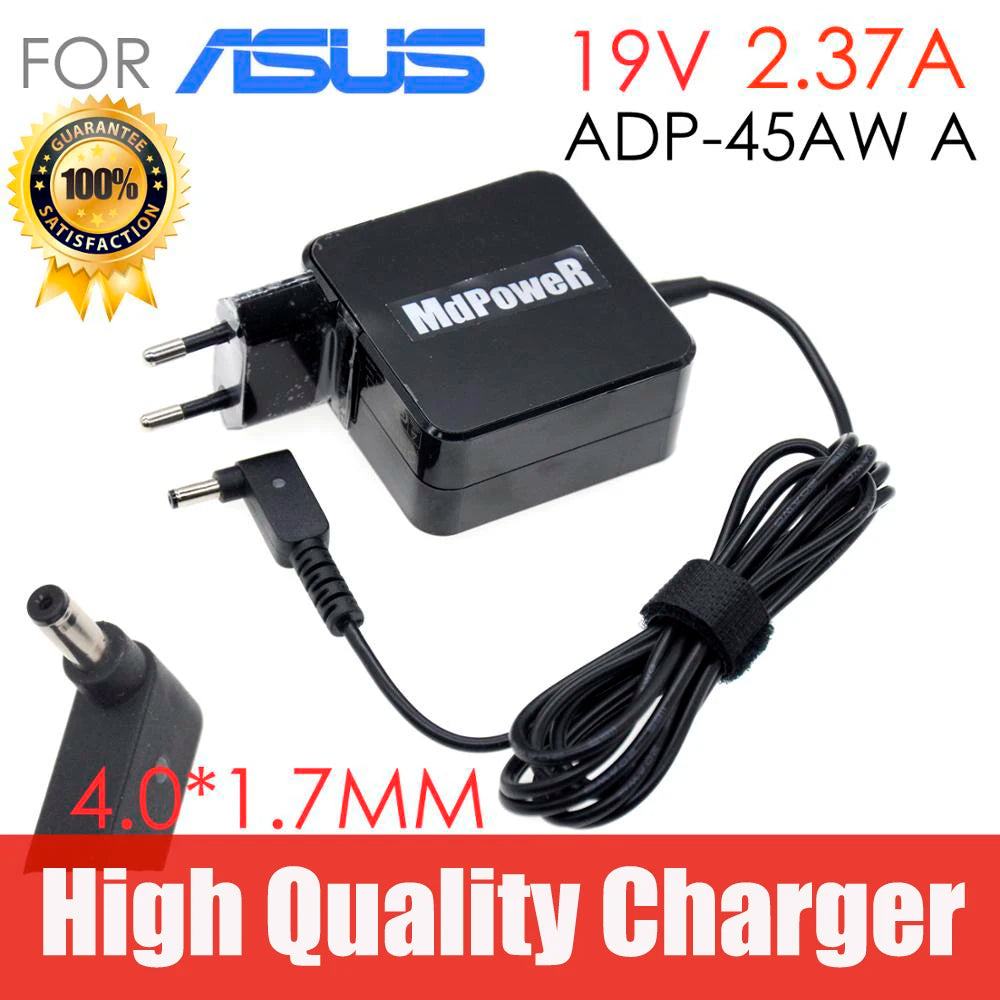 For ASUS 19V 2.37A UX31A UX305 UX21A UX32A UX32A Taichi 21 4.0*1.7mm laptop AC adapter charger