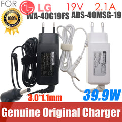 Original 19V 2.1A 40W 3.0x1.0mm AC Adapter For LG LCAP48-WK LCAP48-BK WA-40G19FS ADS-40MSG-19 19040GPK GRAM Power Supply Charger