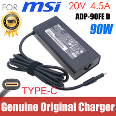 Original ADP-90FE D 90W 20V 4.5A USB-C AC Adapter for MSI Summit E14 A11SCS-088 A11SCST A11SCST-087 E15 A11SCST/GTX1650 Charger