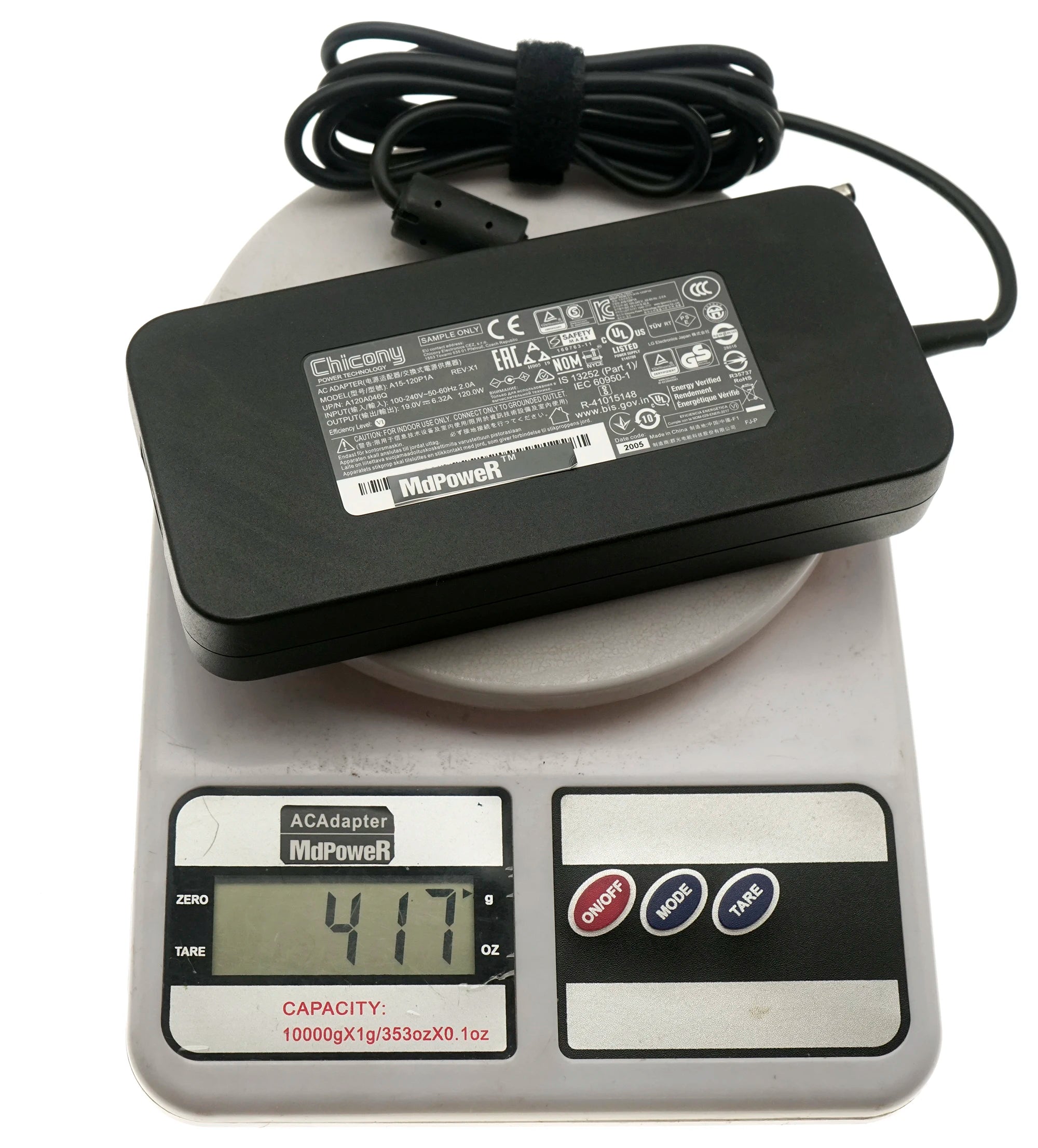 Genuine 19V 6.32A 120W Chicony A15-120P1A A120A046Q ADP-120RH D AC Adapter Charger For MS163A MS-163A MS-1651 MS-1652 MS-1656