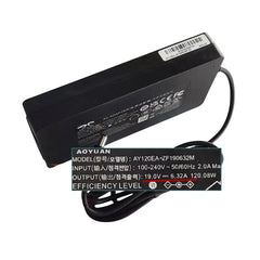 Genuine AOYUAN AY120EA-ZF190632M 19V 6.32A 120.08W 120W AC Adapter Charger 5.5x2.5mm For Laptop Power Supply