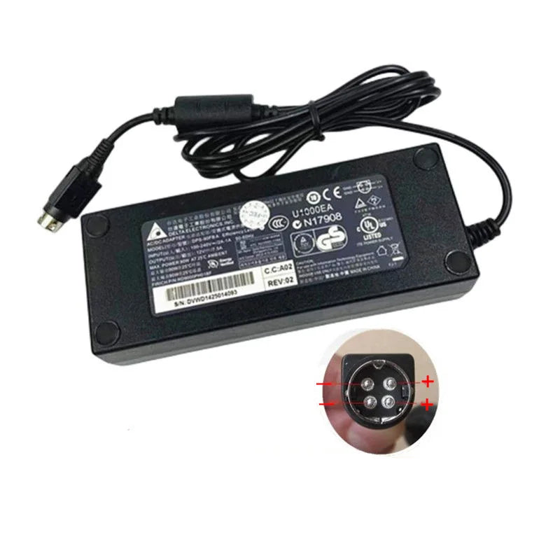 Genuine Delta 90W AC Adapter POS Power Supply for FEC MP-3435 Z21400E-A2 DPS-90FBA DPS-90AB-5 Power Charger 12V 7.5A 4PIN