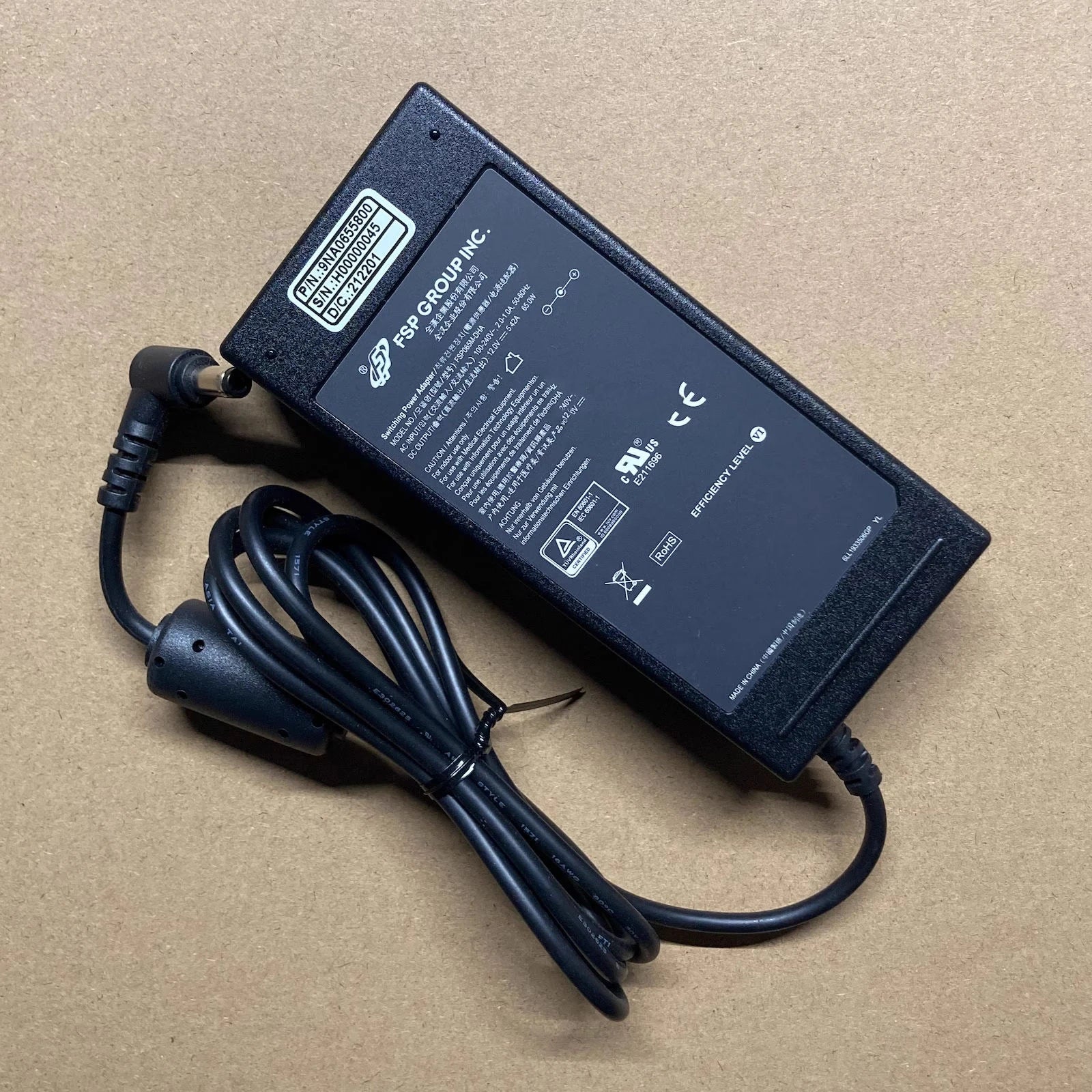 FSP AC Adapter 12V 5.42A 65W FSP065M-DHA FSP065-RHAC2 5.5*2.5mm Charger Monitor Power Supply