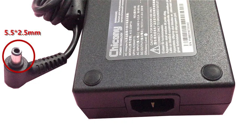 Genuine Chicony A12-230P1A 230W 19.5V 11.8A AC Power Adapter Charger For GIGABYTE AERO 15 KB-7US1130SH Gaming Laptop A17-230P1A